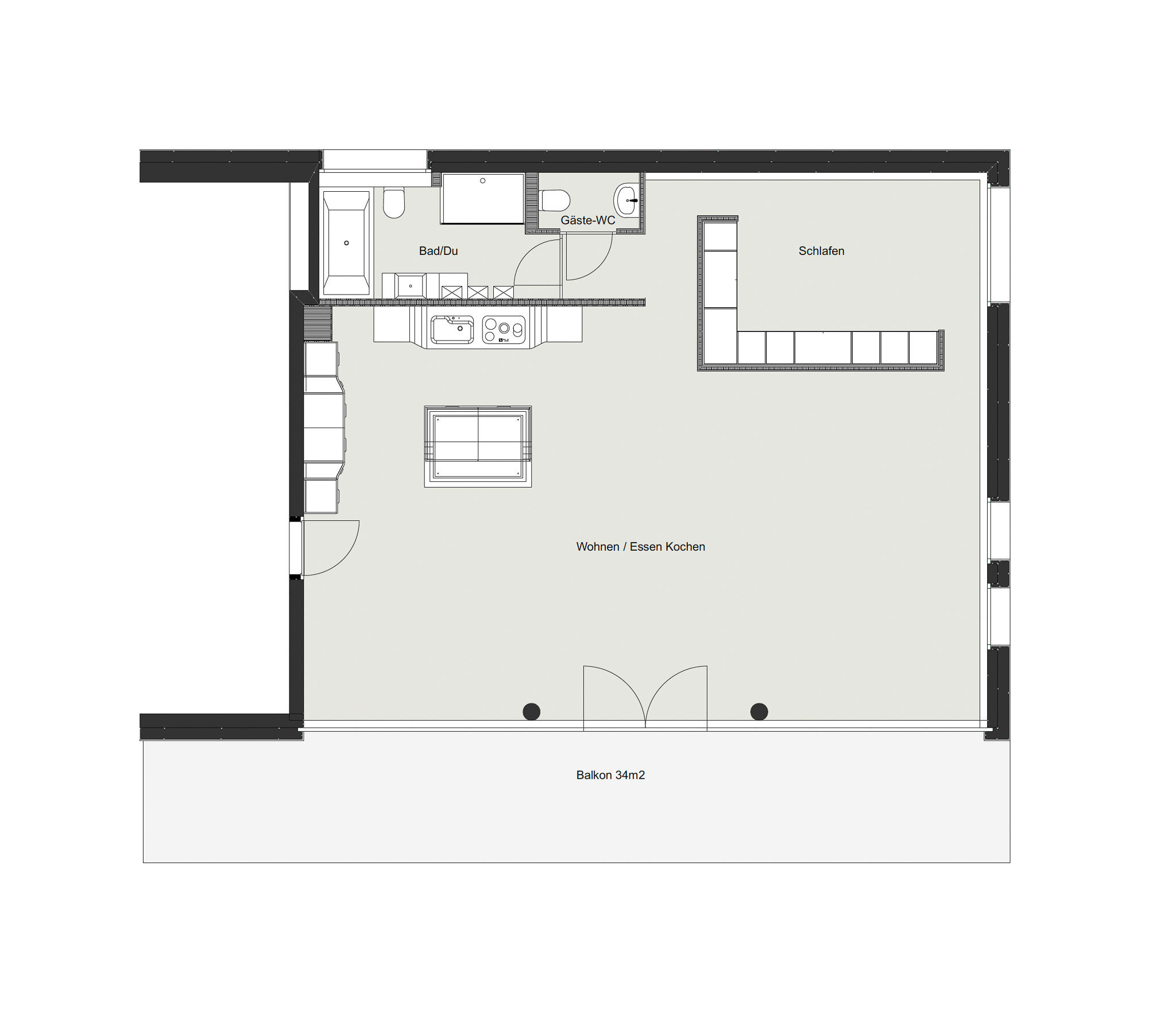 Loft Richterswil — Grundriss