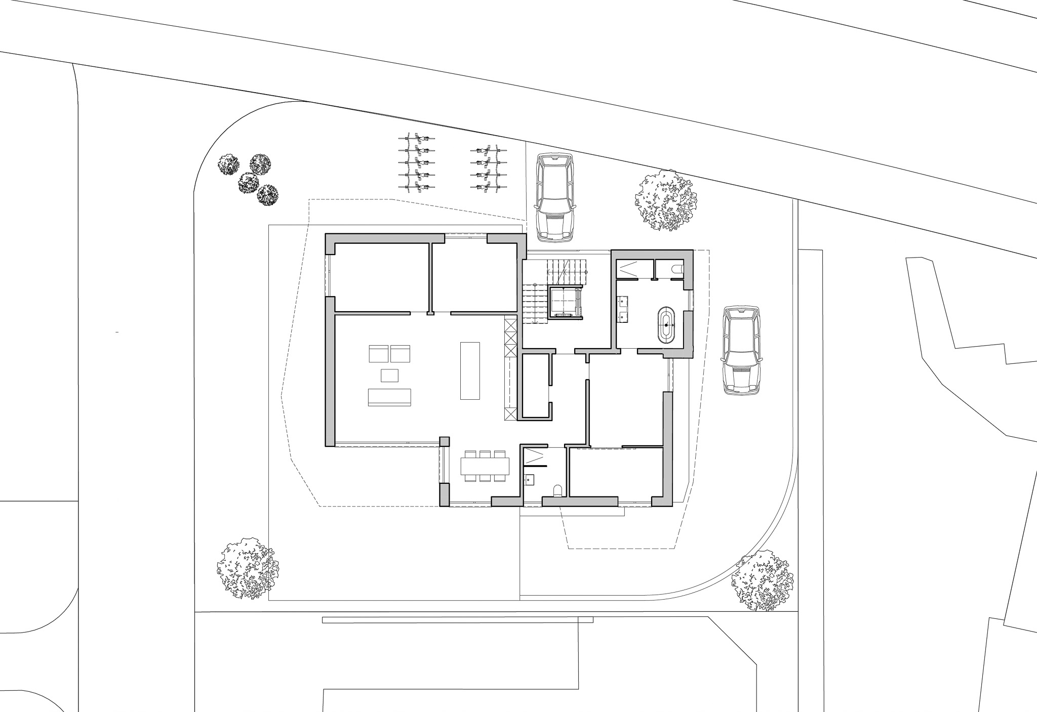 MFH Witikon II — Grundriss Erdgeschoss