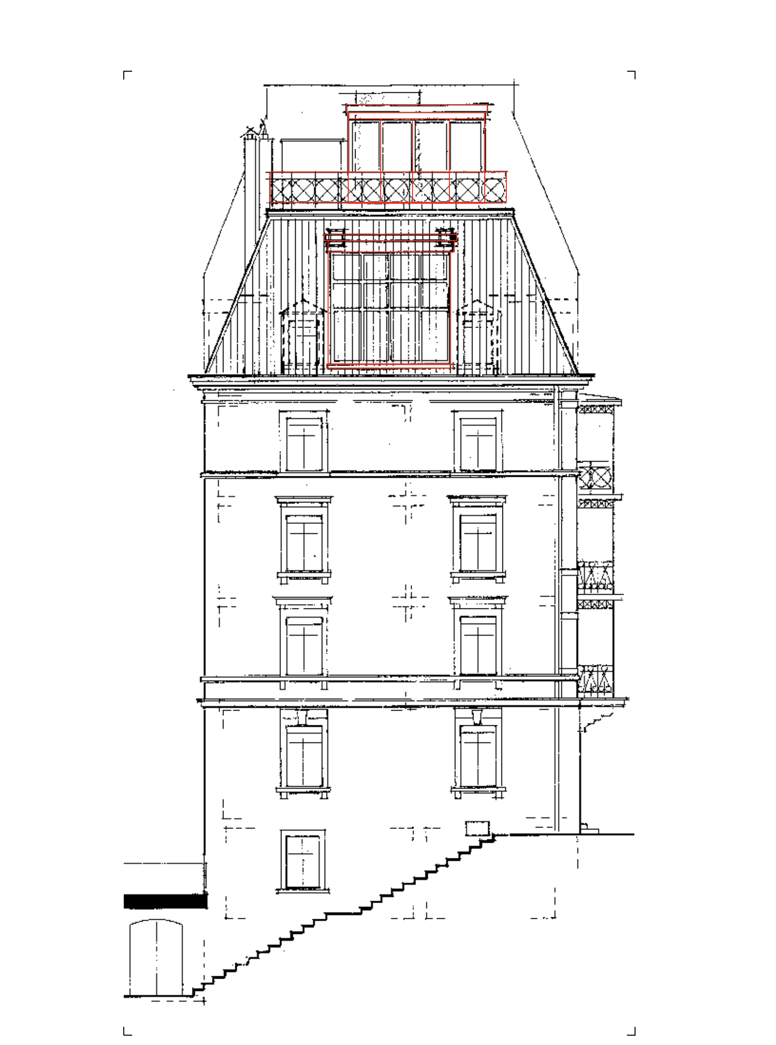 MFH Etzelstrasse — Fassadenplan