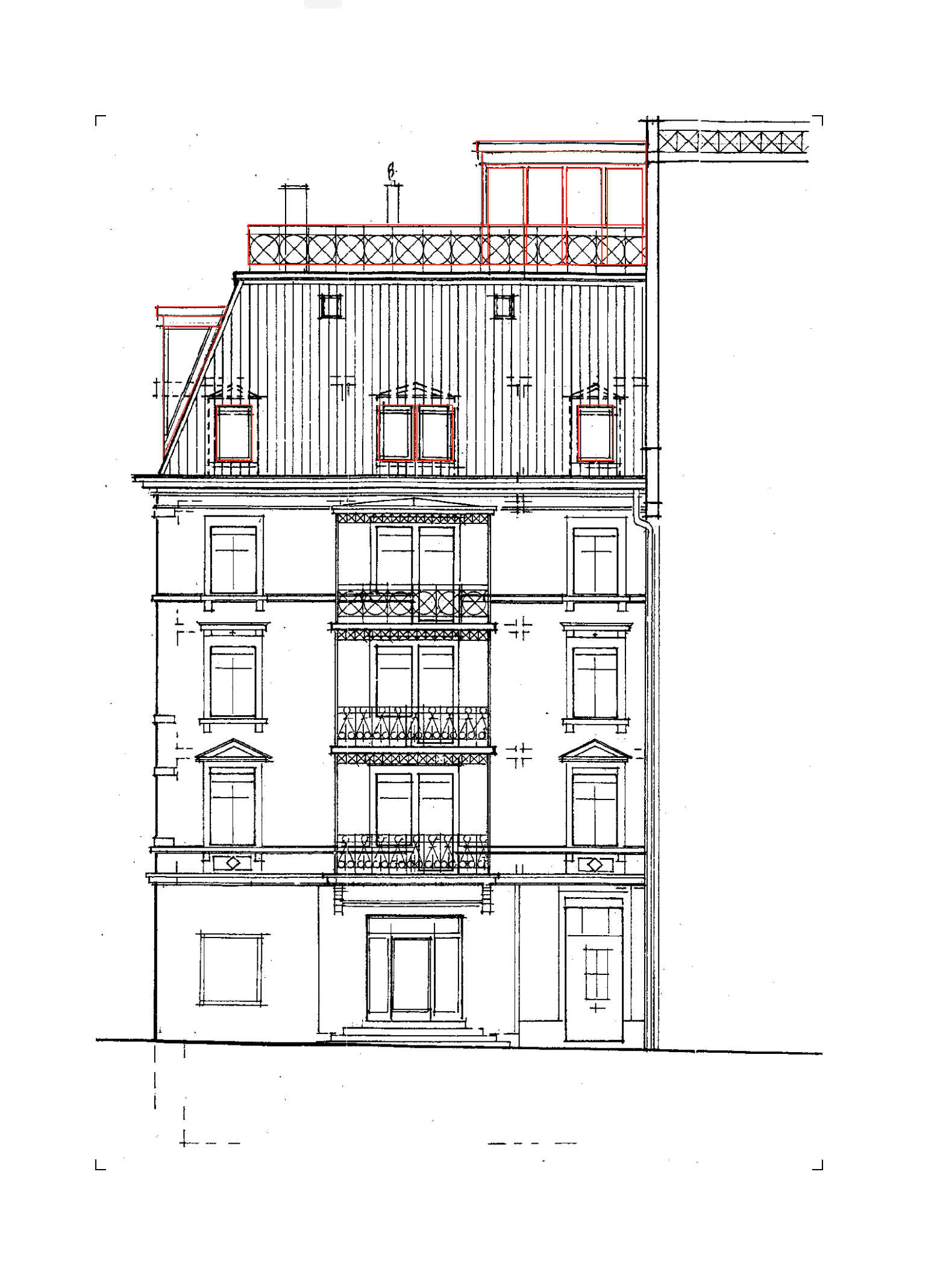 MFH Etzelstrasse — Fassadenplan