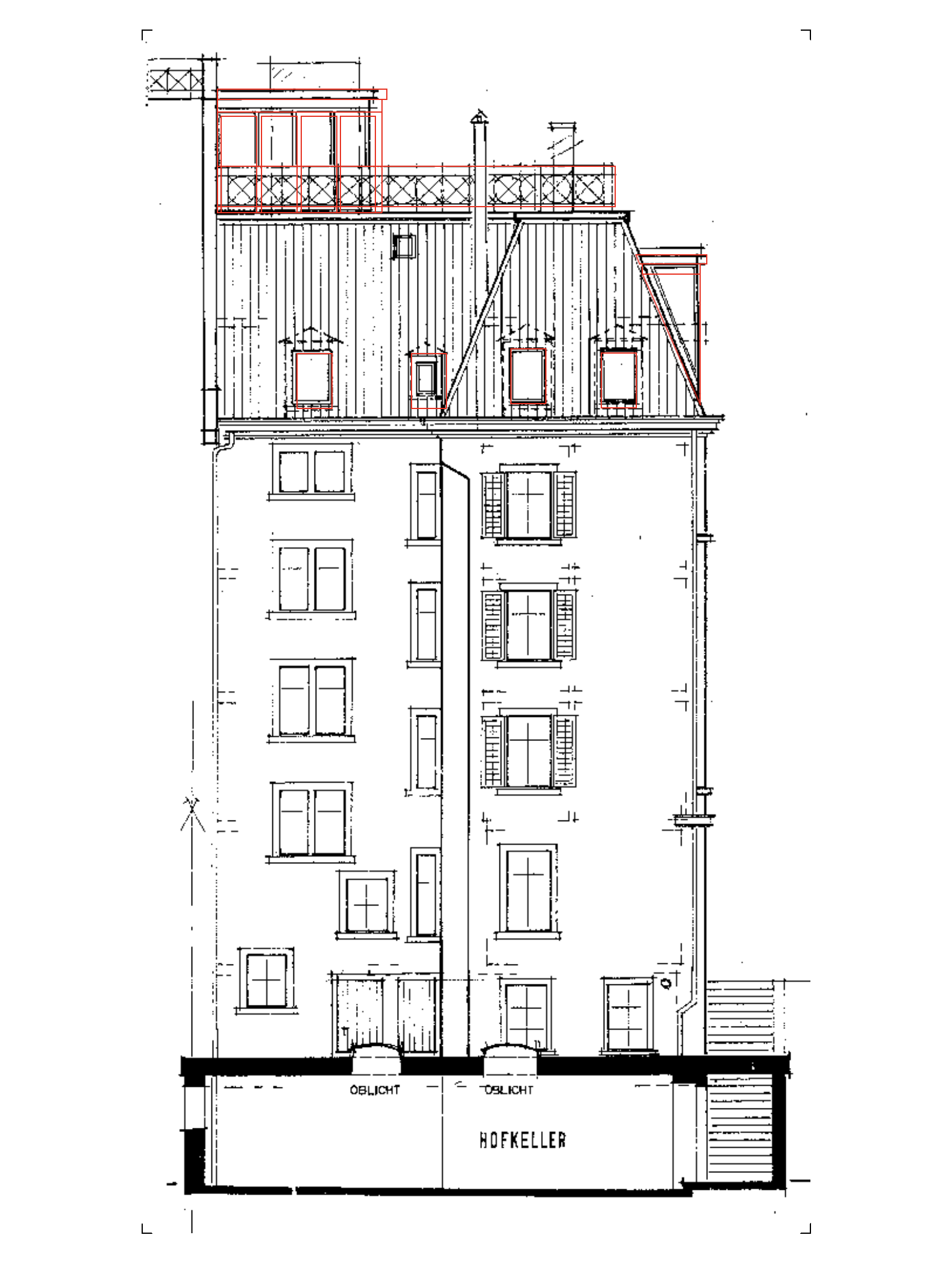MFH Etzelstrasse — Fassadenplan