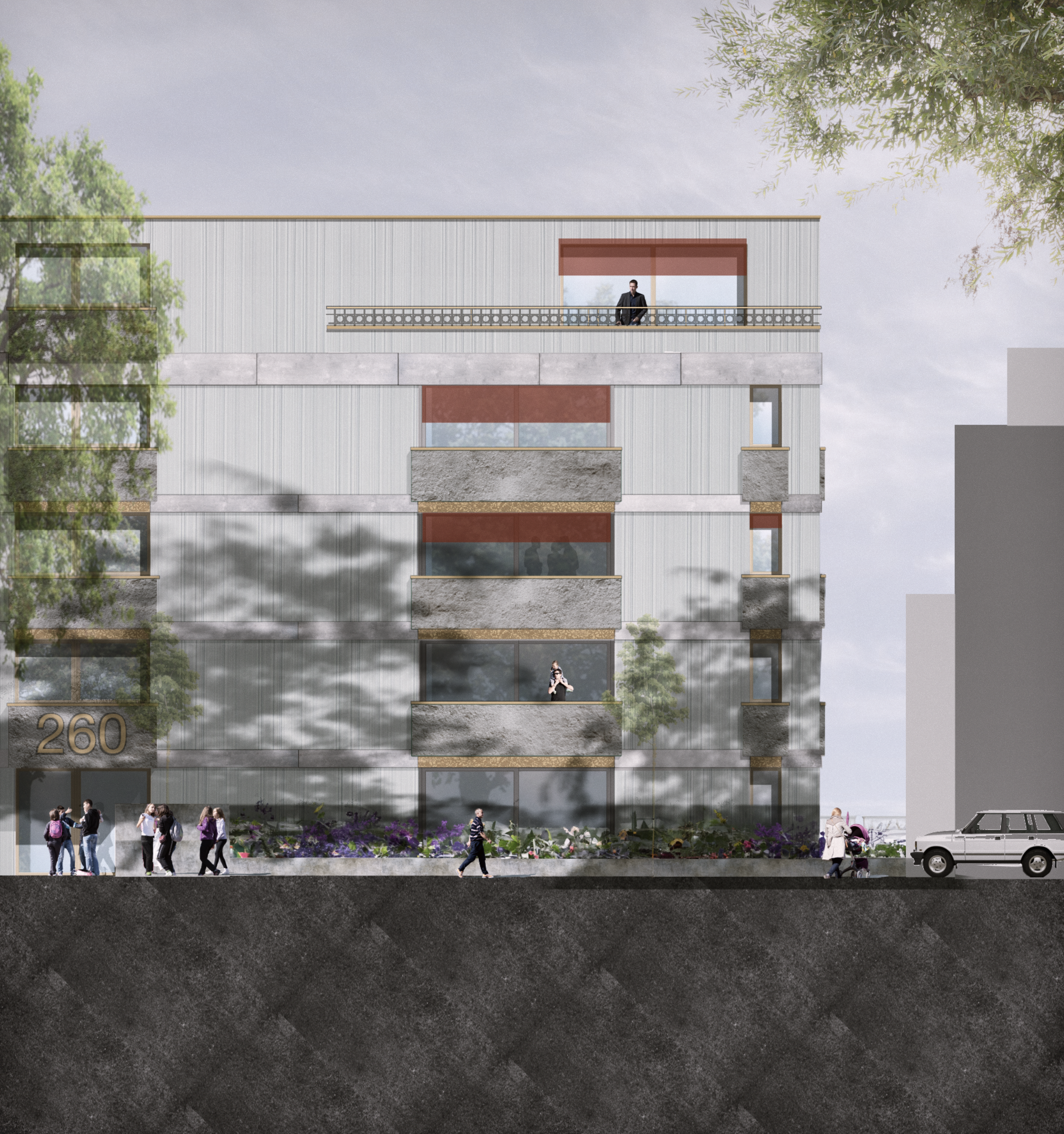 MFH Oerlikon — Fassade